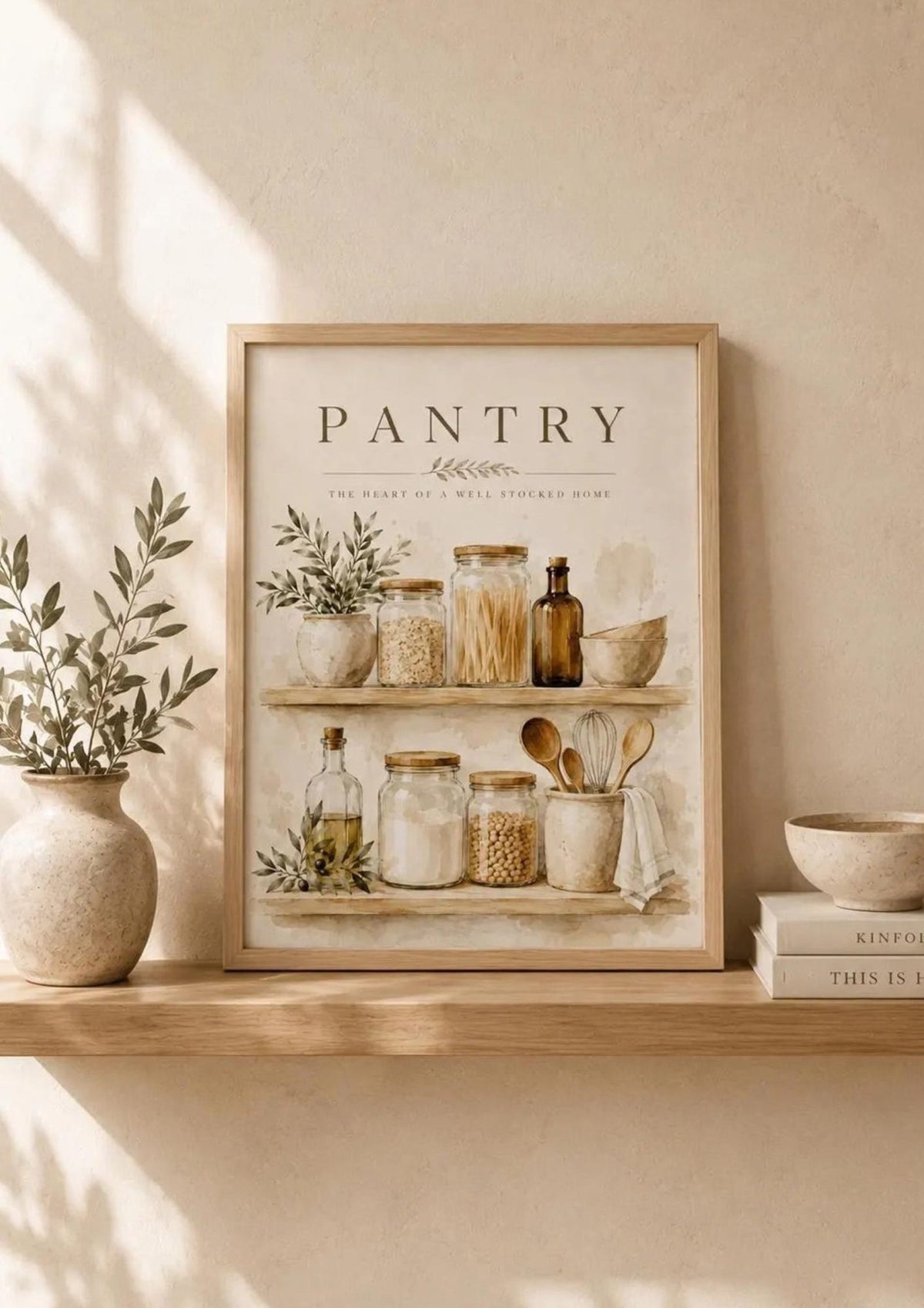 Framed pantry wall art lifestyle mockup 4