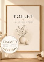 Framed toilet wall art front image