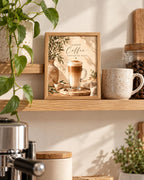 Good Coffee Brighter Days latte framed print mockup 5