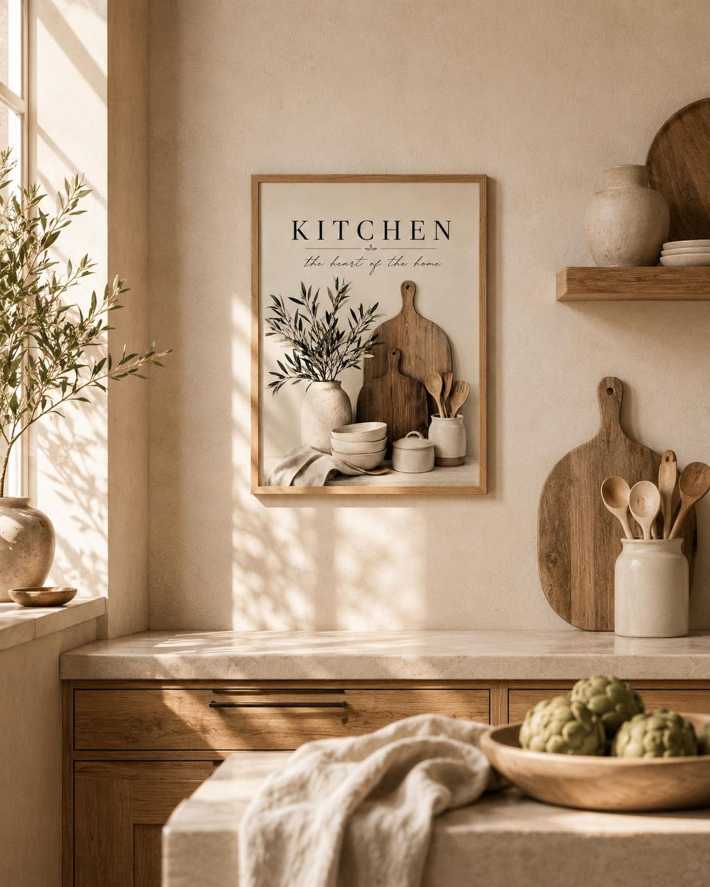 Kitchen quote print farmhouse lifestyle mockup