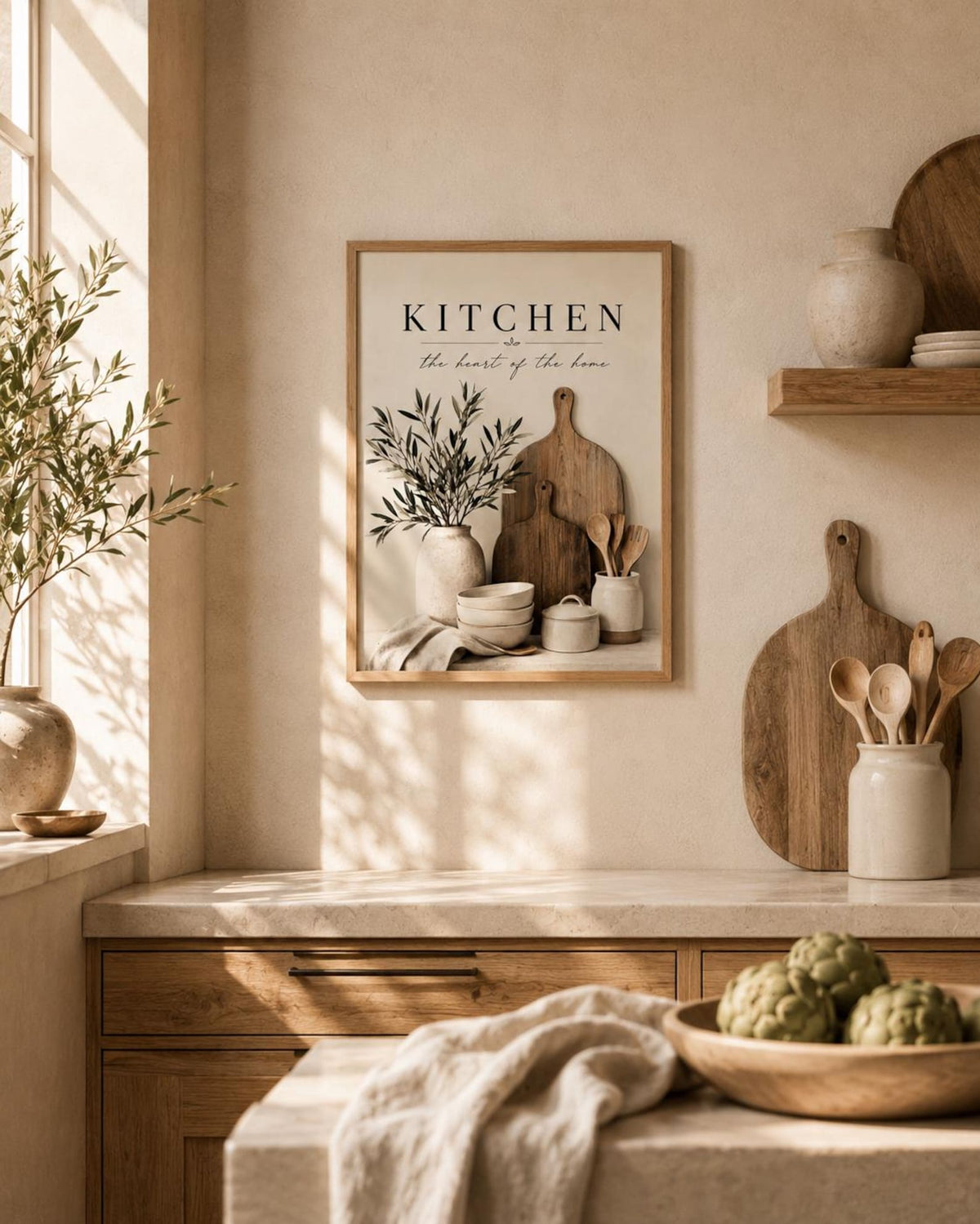 Kitchen quote print farmhouse lifestyle mockup
