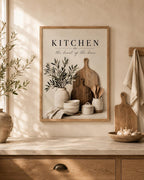 Heart of the Home wall art dining space mockup