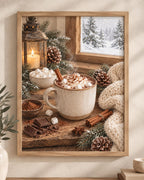 Hot Chocolate winter wall art print front image