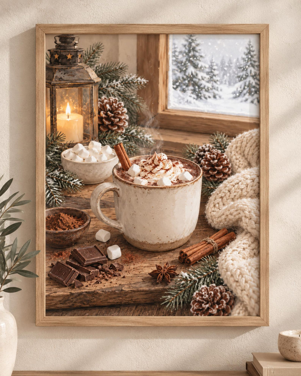 Hot Chocolate winter wall art print front image