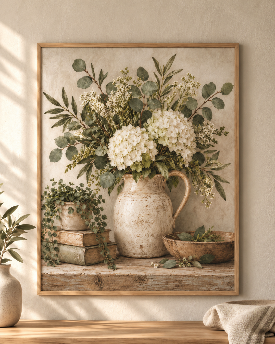 Hydrangea wall art print front image