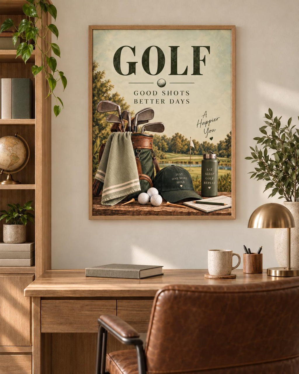 Vintage Golf print lifestyle mockup 2