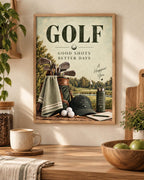 Vintage Golf print lifestyle mockup 5
