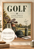 Framed Vintage Golf print front image
