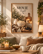 Movie Night print lifestyle mockup 2