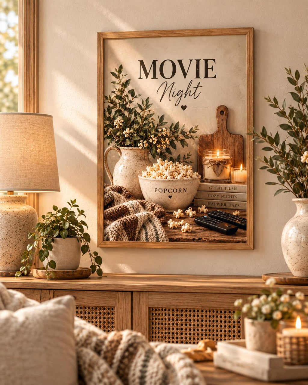 Movie Night print lifestyle mockup 4