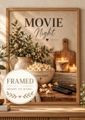 Framed Movie Night print front image