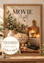 Framed Movie Night print front image