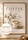 Framed coffee wall art front image