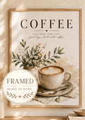 Framed coffee wall art front image