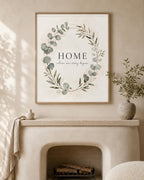 Home wall art lifestyle mockup