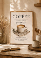 Coffee station wall art lifestyle image