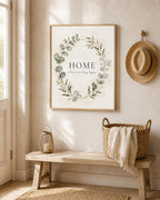 Home quote print styled room mockup