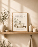 Spa bathroom artwork lifestyle image