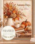 Framed Autumn Days print 4x5 front image