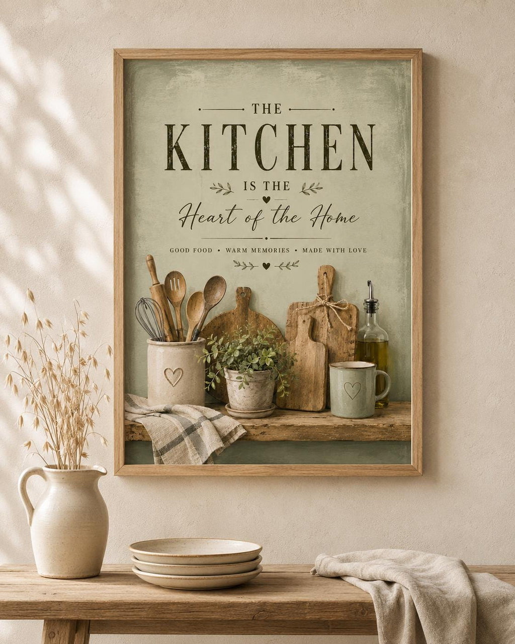 Heart of the Home kitchen print room mockup