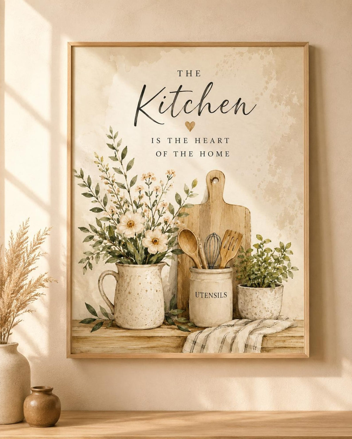 Heart of the home kitchen print — Etsy front image