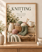 Knitting wall art print front image