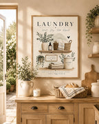 Laundry room print lifestyle mockup