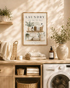 Farmhouse laundry room print mockup