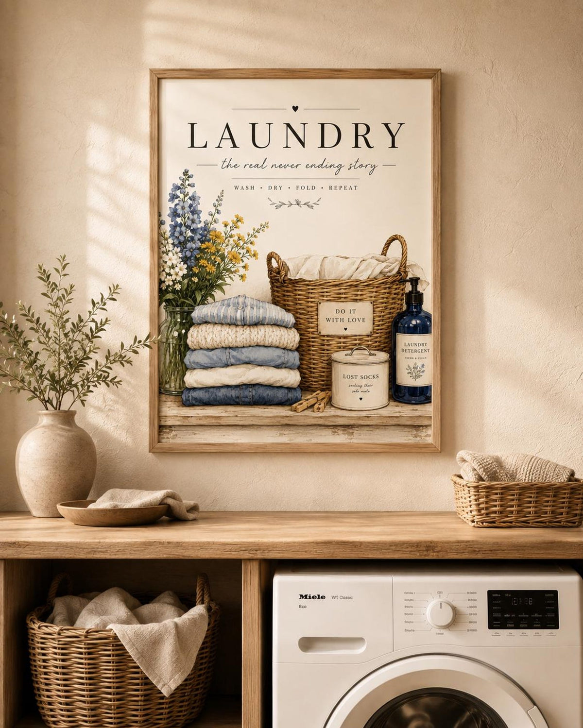 Framed Laundry Room Wall Art Print image 2