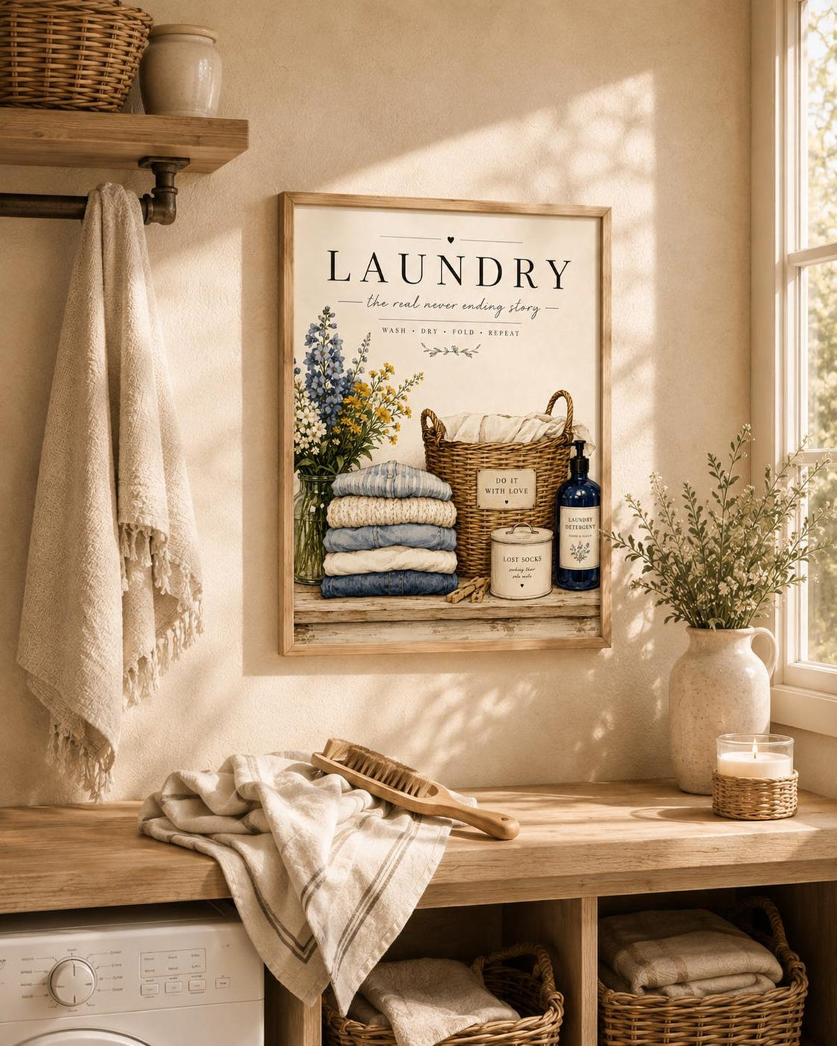 Framed Laundry Room Wall Art Print image 5