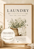 Framed Laundry Room Wall Art Print image 1