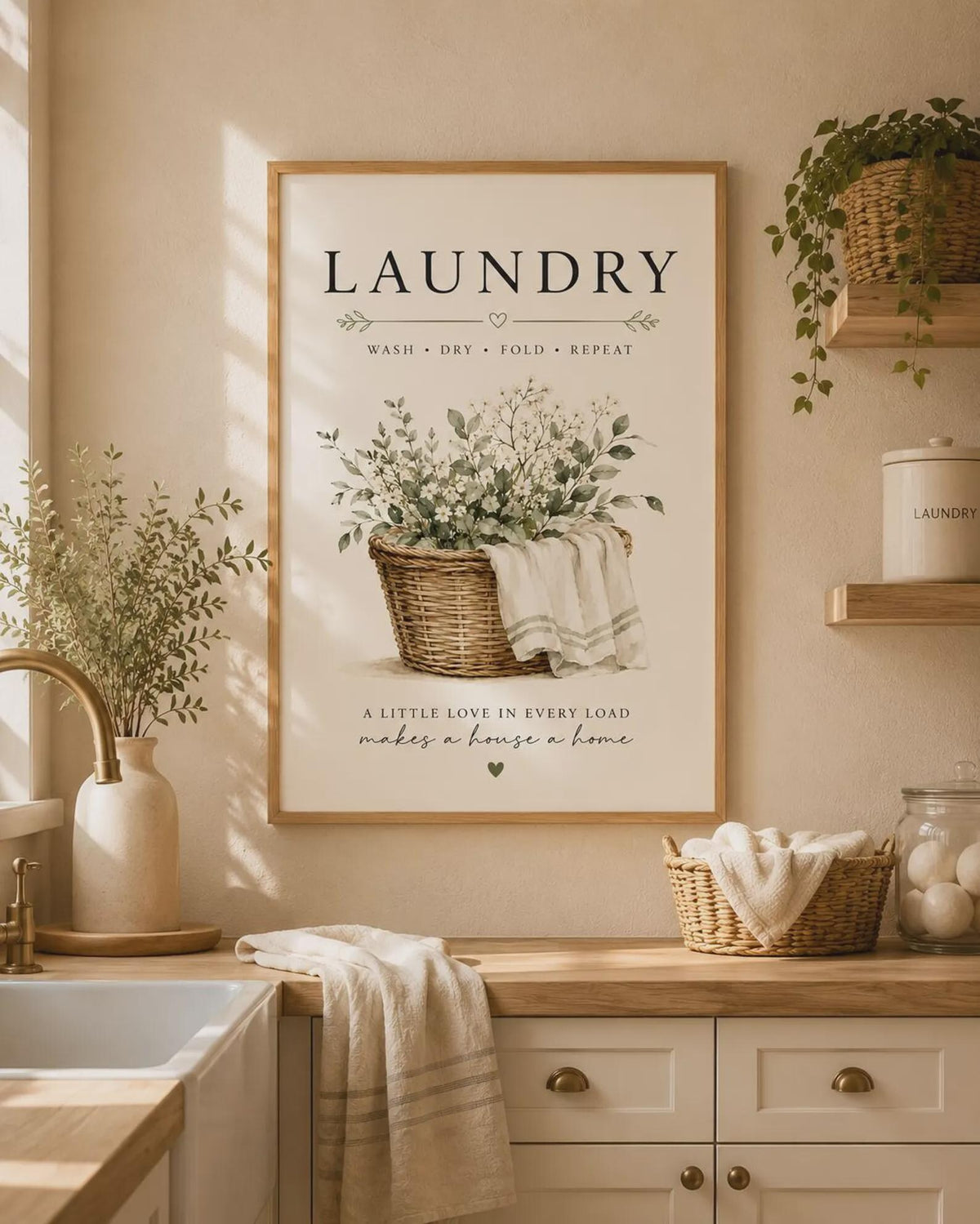 Framed Laundry Room Wall Art Print image 3