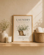 Framed Laundry Room Wall Art Print image 6
