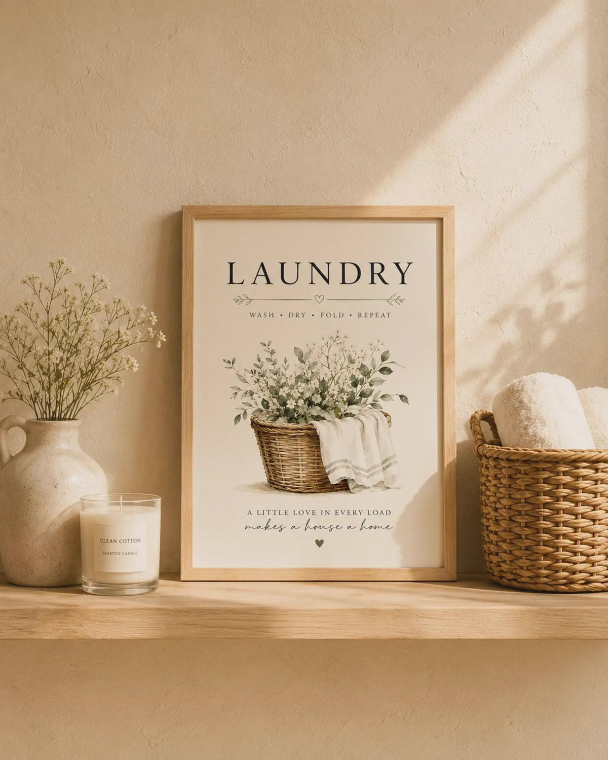 Framed Laundry Room Wall Art Print image 6
