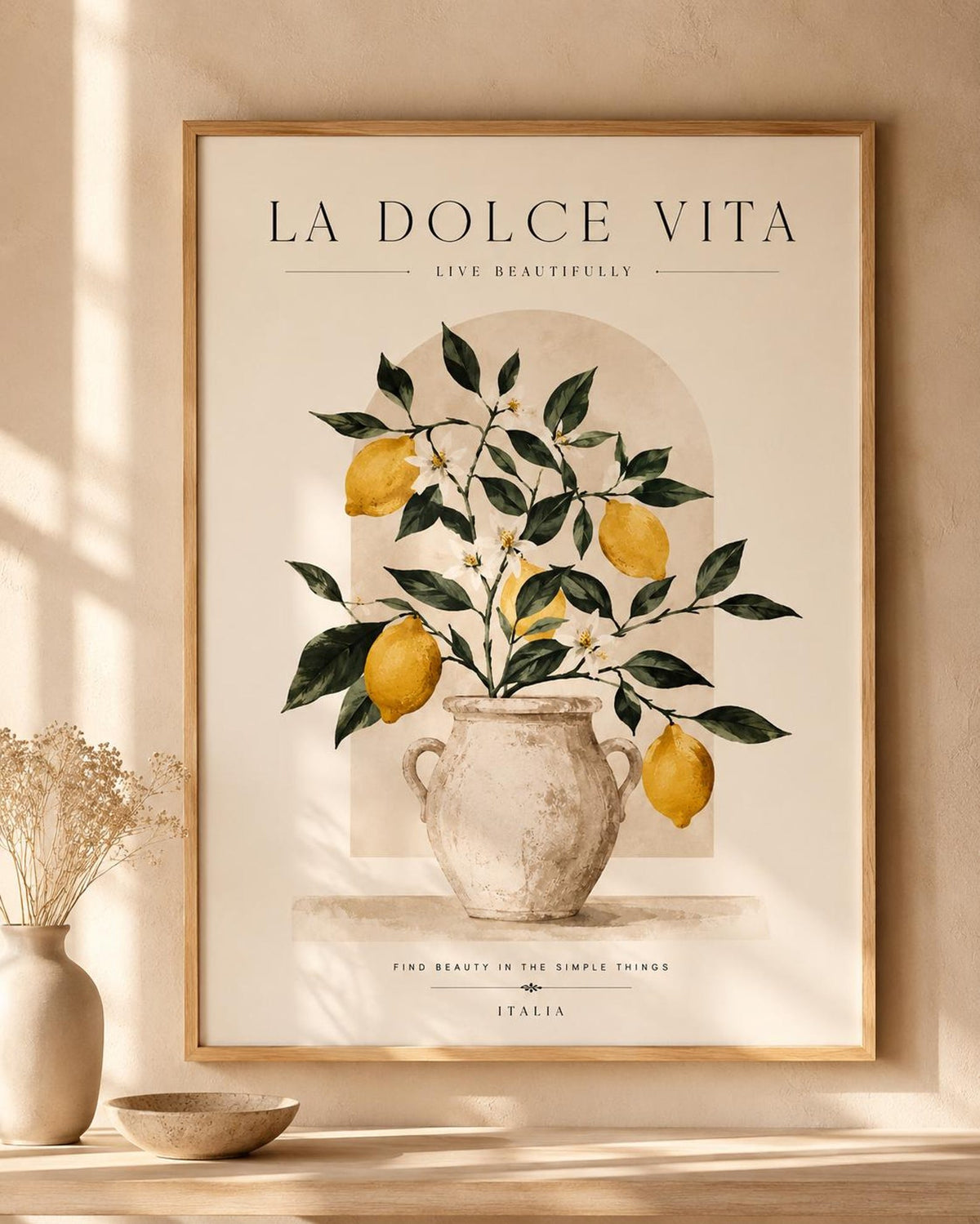 Lemon kitchen wall art print front image