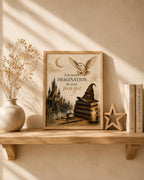 Wizard nursery castle and owl lifestyle mockup