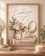 Makeup Room confidence quote print front image