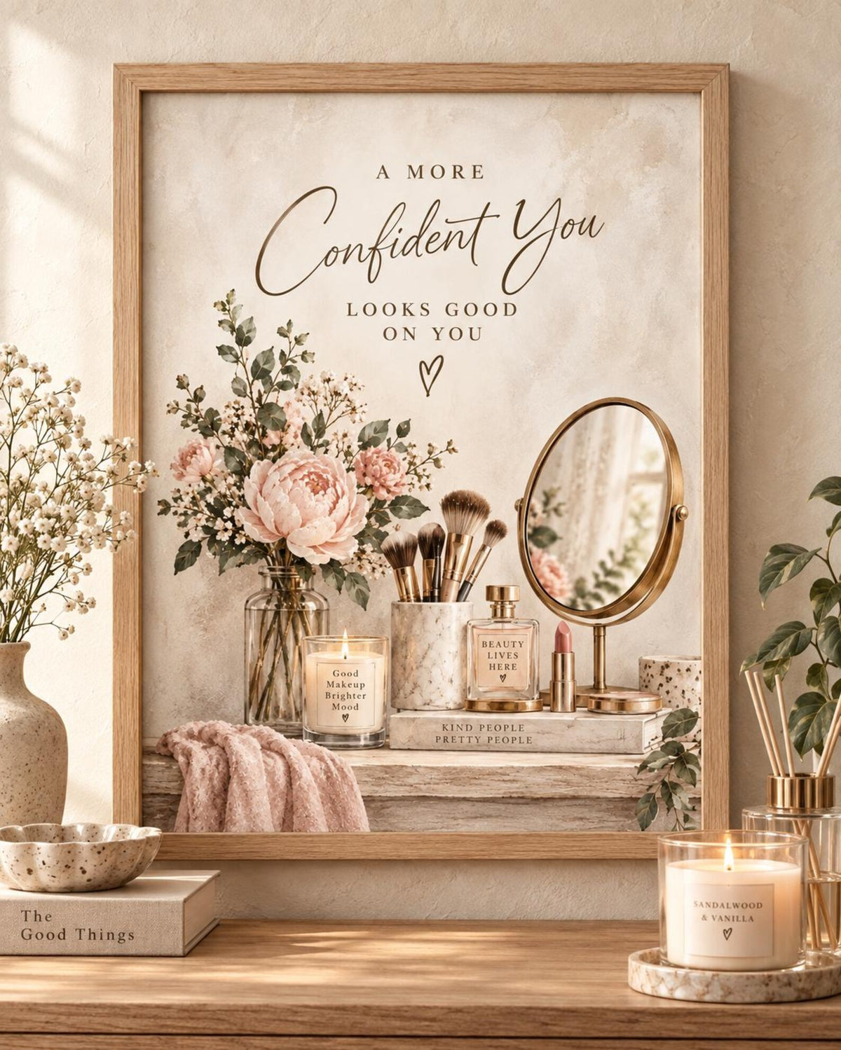 Makeup Room confidence quote print front image