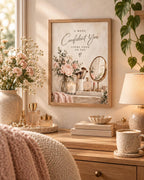 Makeup Room print vanity lifestyle mockup