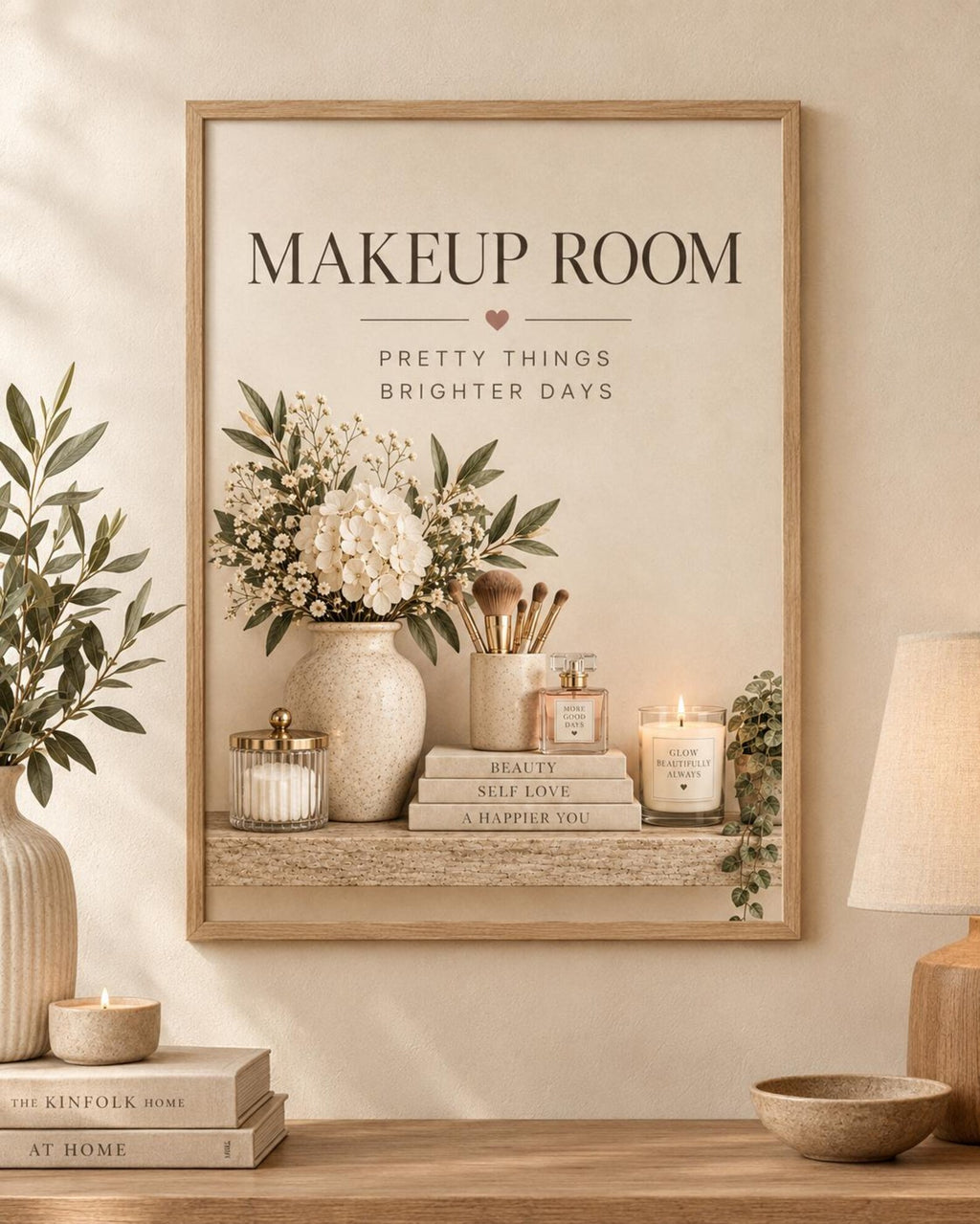 Makeup Room print Pretty Things Brighter Days front image