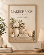 Makeup Room print Pretty Things Brighter Days front image