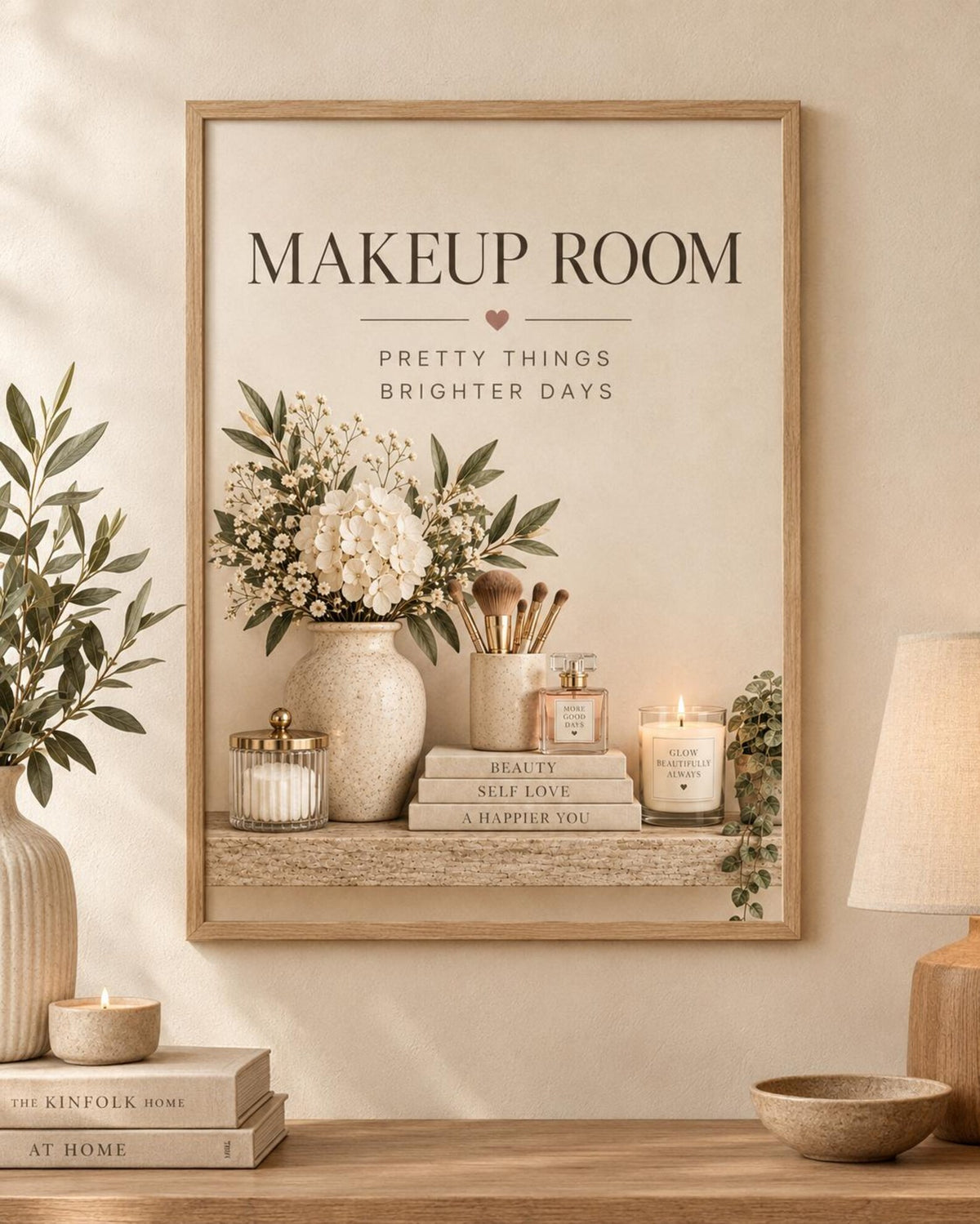 Makeup Room print Pretty Things Brighter Days front image