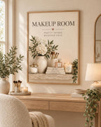 Makeup Room neutral vanity lifestyle mockup