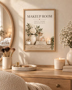 Makeup Room beauty wall art lifestyle mockup