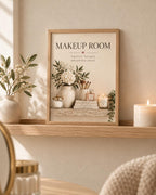 Makeup Room vanity wall art cosy home mockup