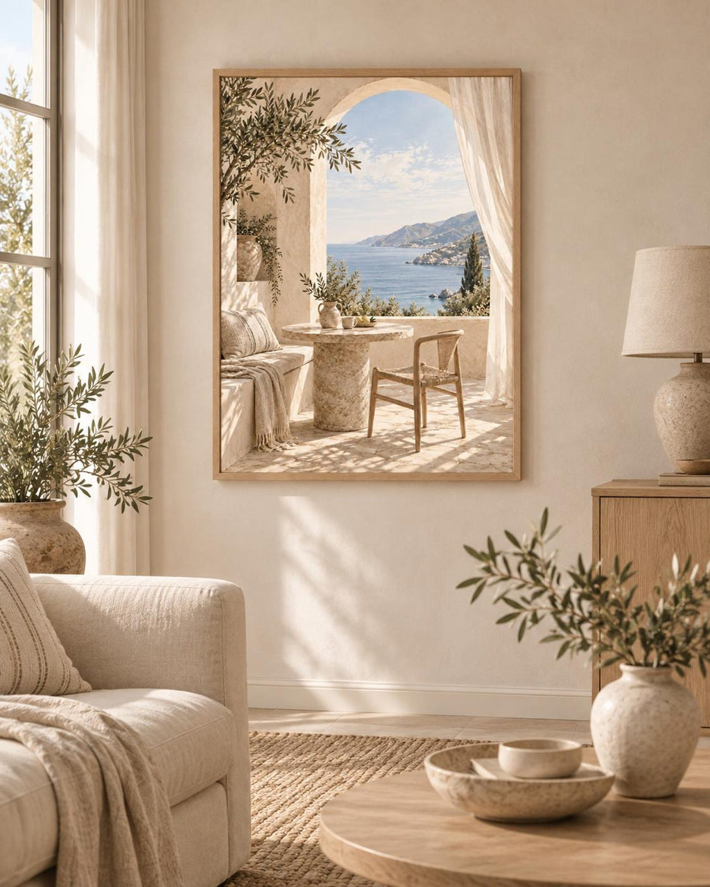 Mediterranean coastal print 2