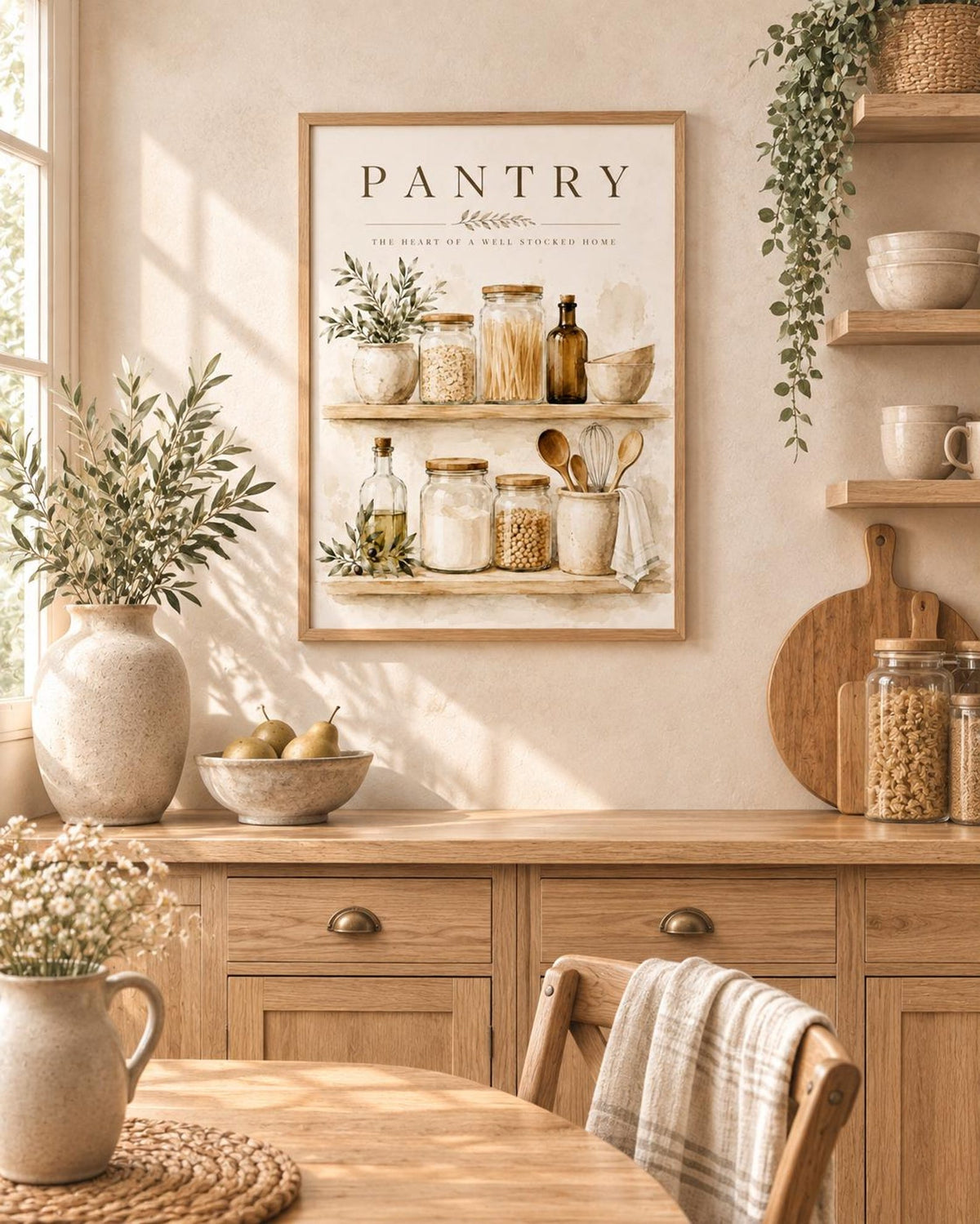 Pantry wall art print lifestyle mockup 1