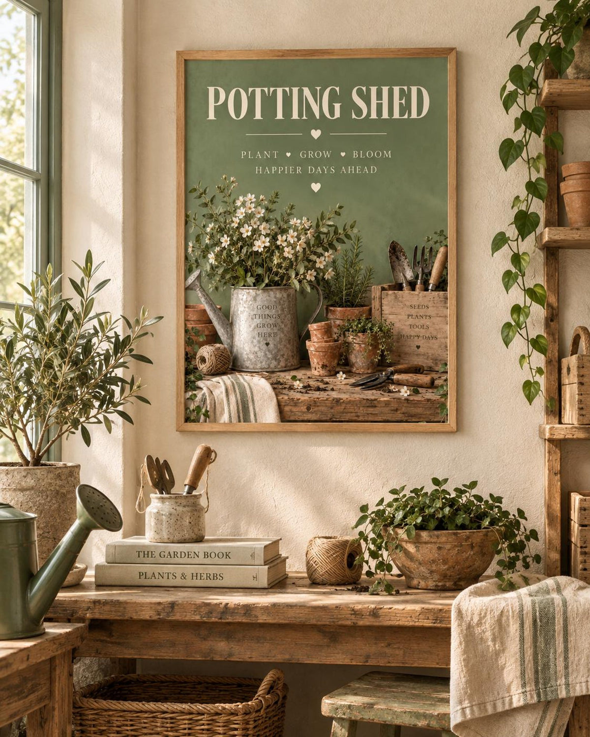 Potting Shed gardening lifestyle mockup