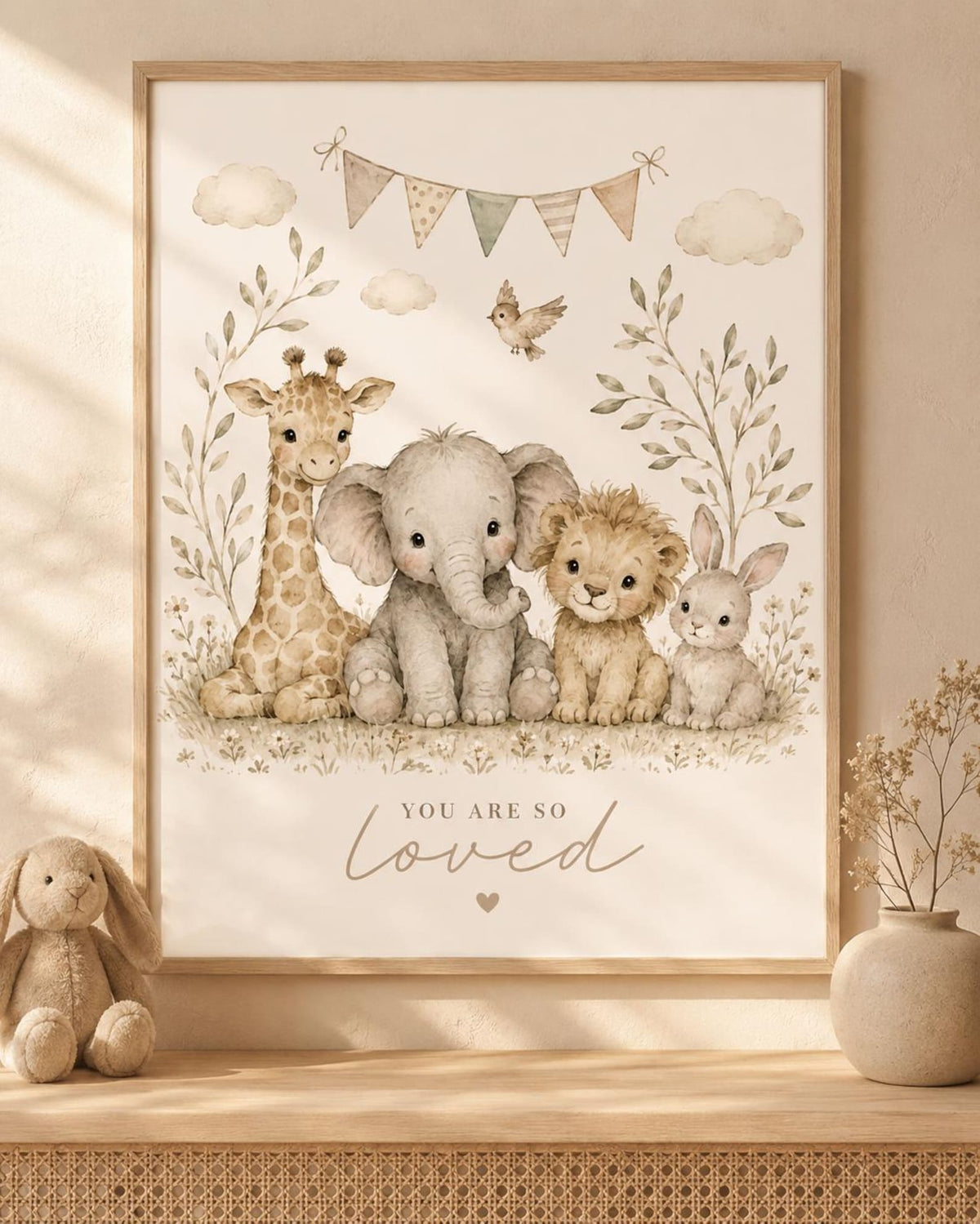 Safari nursery print front image