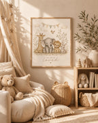 Safari nursery print lifestyle mockup 1